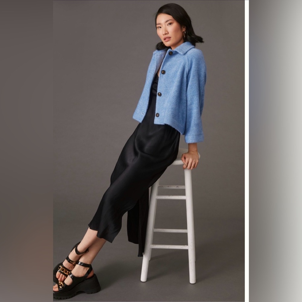 Anthropologie Greylin everyday  Jacket blue MEDIUM